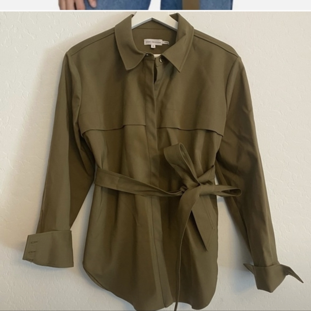 Good American Safari Tunic Olive Green Size Large